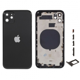 Apple iPhone 11 aizmugurējais baterijas vāciņš (melns) full