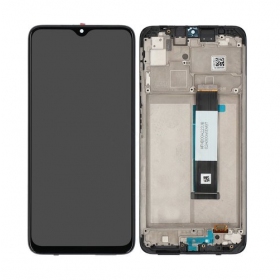 Xiaomi Redmi 9T / Redmi Note 9 4G 2021 ekrāns (melns) (ar rāmīti) (service pack) (oriģināls)