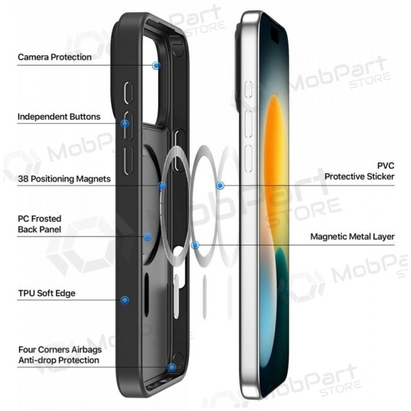 Samsung Galaxy S25 maciņš - Dux Ducis Yind (melns)