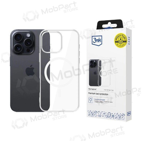 Maciņš / vāciņš 3mk Clear MagCase Apple iPhone 17 Pro Max Maciņš / vāciņš 3mk Clear MagCase Apple iPhone 17 Pro Max