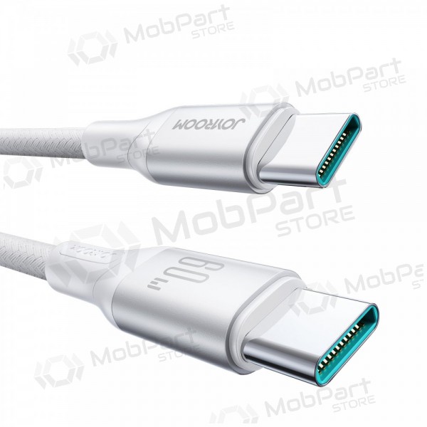 USB kabelis Joyroom S-A28 USB-C to USB-C 60W 2.0m balts
