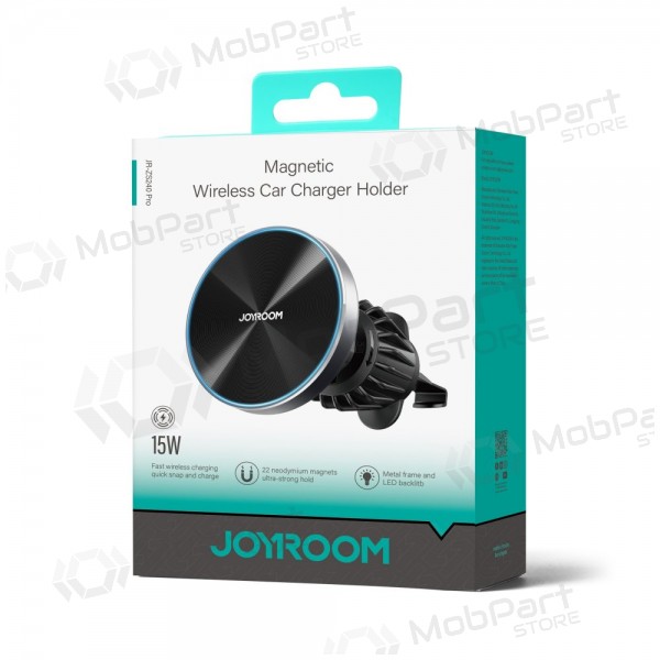 Automobilinis laikiklis-lādētājs Joyroom JR-ZS240 Pro MagSafe 15W melns