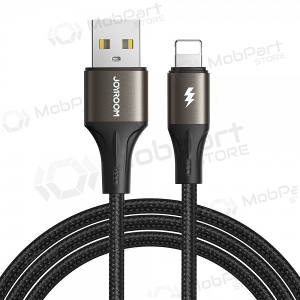 USB kabelis Joyroom SA25-AL3 USB to Lightning 3A 1.2m melns