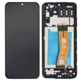 Samsung Galaxy A14 ekrāns (ar rāmi) - Yellow flex - Premium