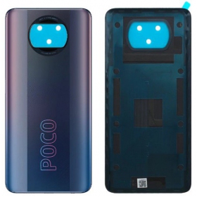 Xiaomi Poco X3 Pro aizmugurējais baterijas vāciņš (melns)