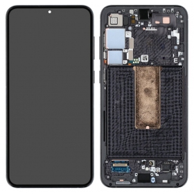 Ekranas Samsung S916 S23+ 5G su lietimui jautriu stikliuku un rėmeliu Phantom Black oriģināls (service pack)