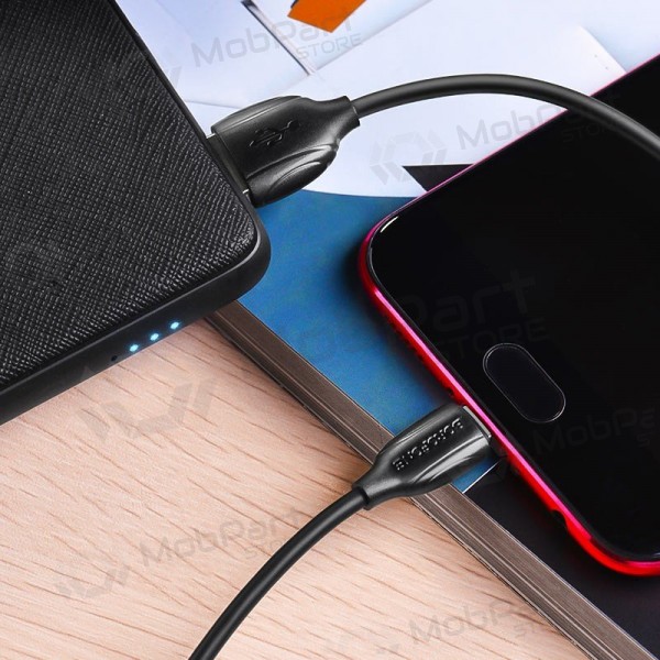 Micro USB kabelis Borofone BX19 USB-A uz Micro USB 1 m melns