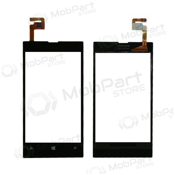 Nokia Lumia 520 / Lumia 525 / Lumia 526 skārienjūtīgais ekrāns / panelis (melns) (bez rāmīša)
