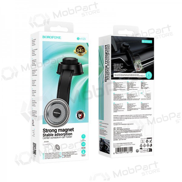 Tālruņa turētājs automobiļiem Borofone BH123 (dashboard) melns