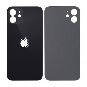 Apple iPhone 12 aizmugurējais vāciņš (melns)