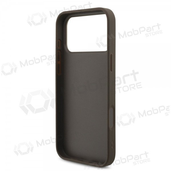 Apple iPhone 17 Pro Max maciņš - Guess PU 4G Metal Logo (brūns)