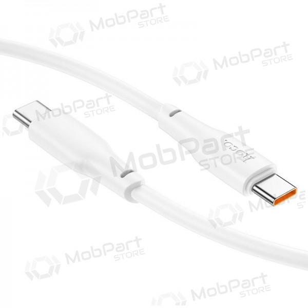 USB-C kabelis Hoco X93 USB-C uz USB-C 1 m 100 W balts