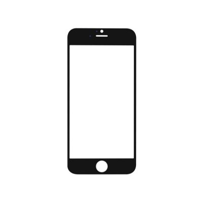 Apple iPhone 6 Ekrāna stikliņš (melns)