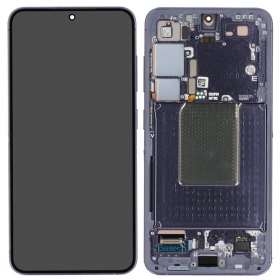 Ekranas Samsung S921 S24 su lietimui jautriu stikliuku un rėmeliu Cobalt Violet oriģināls (service pack)