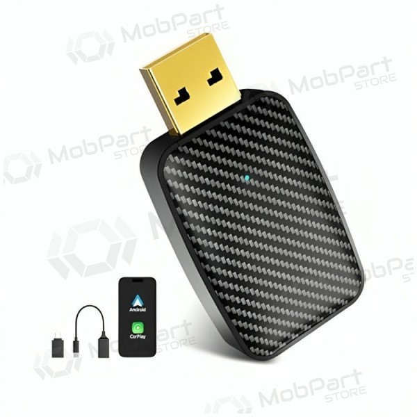 Bezvadu CarPlay/Android Auto adapteris Reach U4 melns