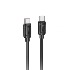 USB-C kabelis Hoco X115 USB-C uz USB-C 1 m 240 W melns