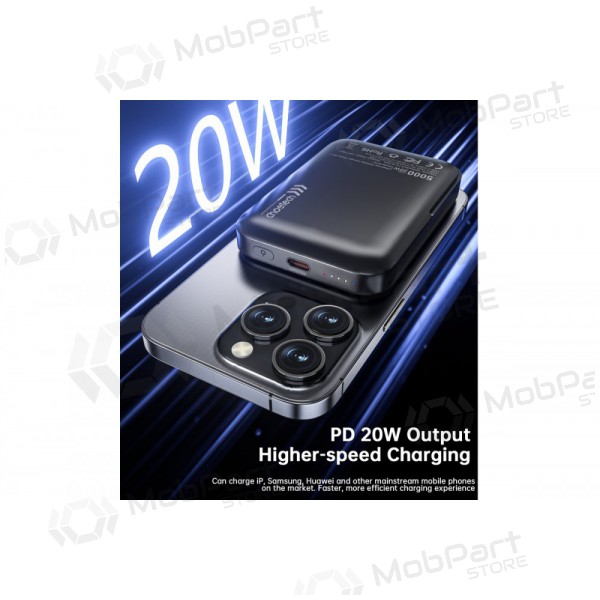 Ārējā baterija Power Bank Choetech B743 15W Magsafe 10000mAh melna