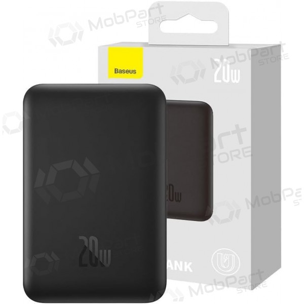Ārējā baterija Power Bank Baseus Magnetic Mini Air 20W 10000mAh melna P10059001113-00