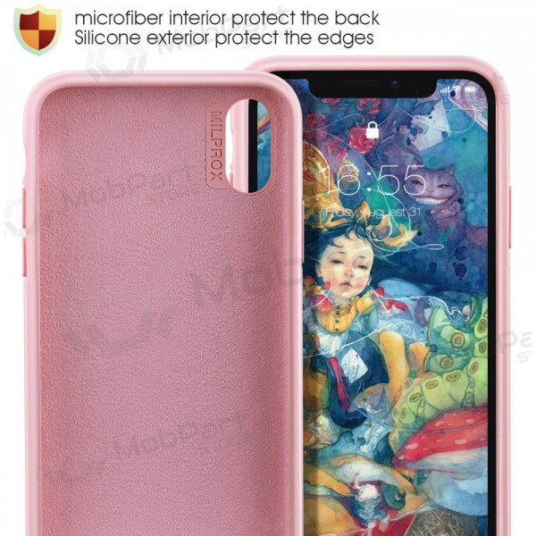 Apple iPhone 12 maciņš - Liquid Silicone - 1.5mm (rozā)