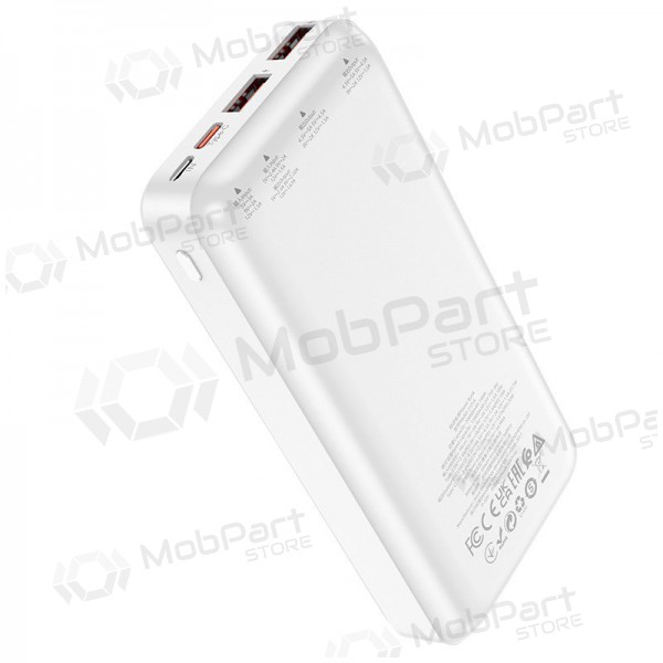 Ārējā baterija Power Bank Hoco J101A PD 20W+Quick Charge 3.0 22.5W 20000mAh balta