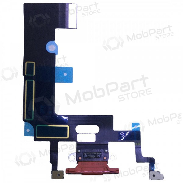 Apple iPhone XR uzlādes ligzda un mikrofona šleife (sarkans) Apple iPhone XR uzlādes ligzda un mikrofona šleife (sarkans)