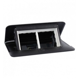 Įleidžiama modulinė dėžutė 4 mod. Legrand 654002 (melna, metalinė)