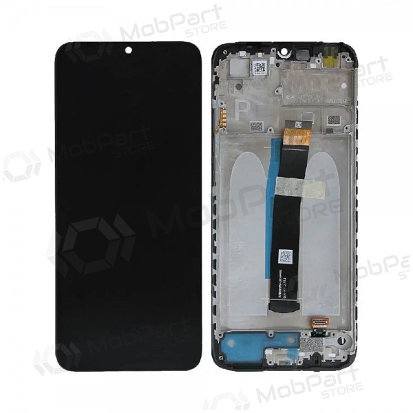 Xiaomi Poco C40 ekrāns (melns) (ar rāmīti) (oriģināls)