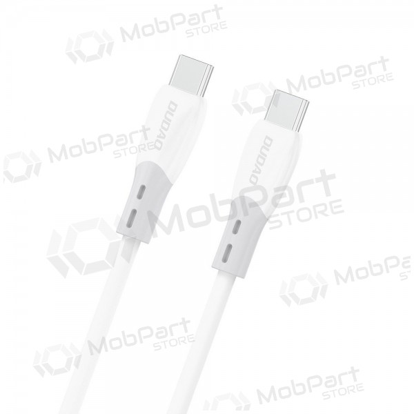 USB-C kabelis Dudao L25SC USB-C uz USB-C 2 m 60 W balts