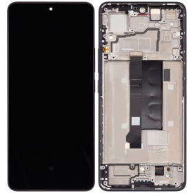 Xiaomi Poco X6 5G (compatible with Redmi Note 13 Pro 5G) ekrāns (melns) (ar rāmīti) (oriģināls)