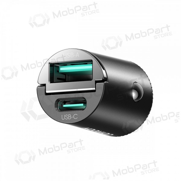 Automašīnas tālruņa lādētājs Joyroom JR-CCN18 65 W USB-C + USB-A melns