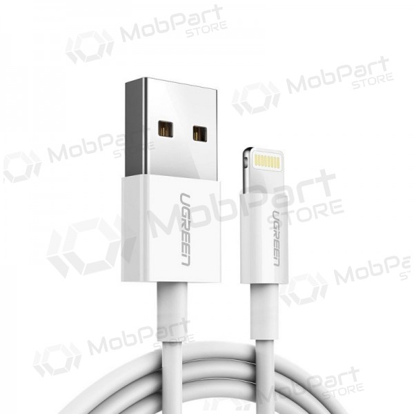 USB kabelis Ugreen US155 MFi USB to Lightning 2.4A 2.0m balts