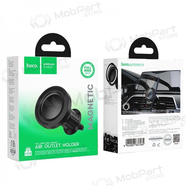 Tālruņa turētājs automobiļiem Hoco H56 (air vent) melns