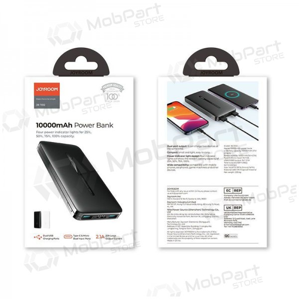 Ārējā baterija Power Bank Joyroom JR-T012 10000mAh balta