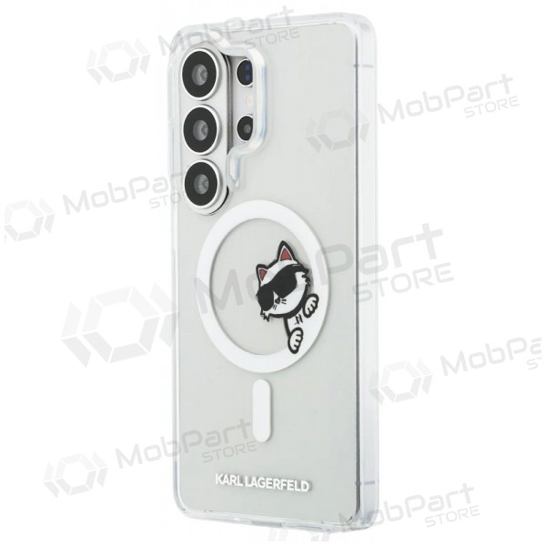 Samsung Galaxy S26 Ultra maciņš - Karl Lagerfeld IML Choupette Peekaboo Logo Magnetic (caurspīdīgs)
