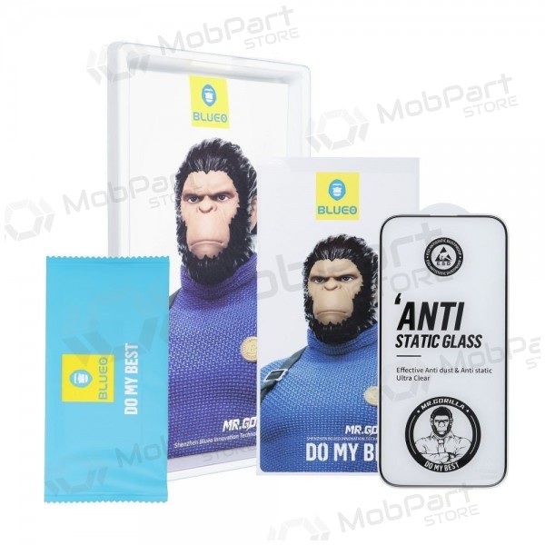 LCD apsauginis stikliukas 5D Mr. Monkey Glass (Strong Lite) Samsung S938 S25 Ultra melns