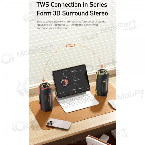 Bluetooth pārnēsājams skaļrunis Awei KA5 20W melns