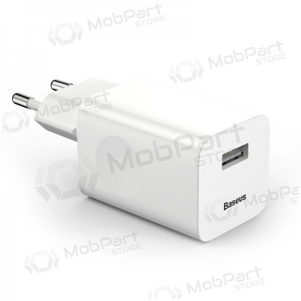 Tālruņa lādētājs Baseus CCALL-BX02 24 W USB-A balts