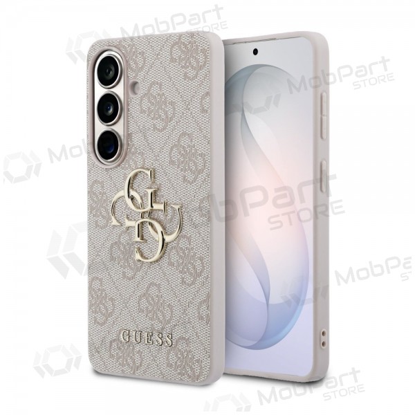 Samsung Galaxy S26 maciņš - Guess PU 4G Metal Logo (rozā)