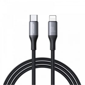 USB kabelis Joyroom S-A28 USB-C to Lightning 30W 1.0m melns