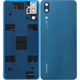Huawei P20 aizmugurējais baterijas vāciņš (zils) (lietots grade B, oriģināls)