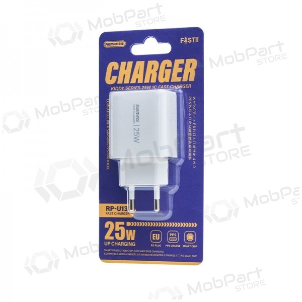 Tālruņa lādētājs Remax RP-U137 25 W USB-C balts
