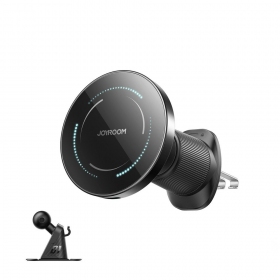 Automobilinis laikiklis-lādētājs Joyroom JR-ZS502 MagSafe 15W (air vent/dashboard) melns