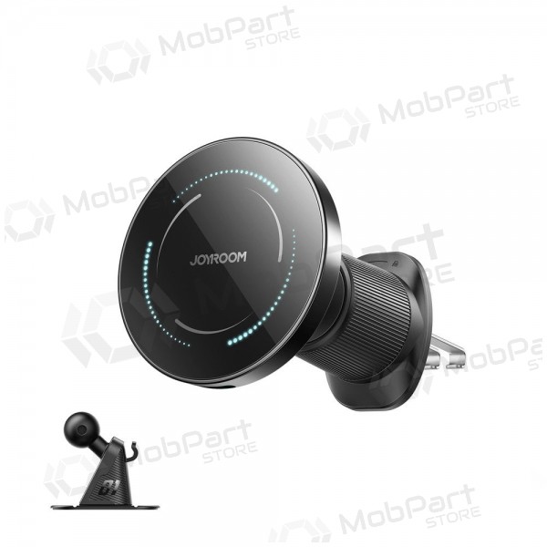 Automobilinis laikiklis-lādētājs Joyroom JR-ZS502 MagSafe 15W (air vent/dashboard) melns