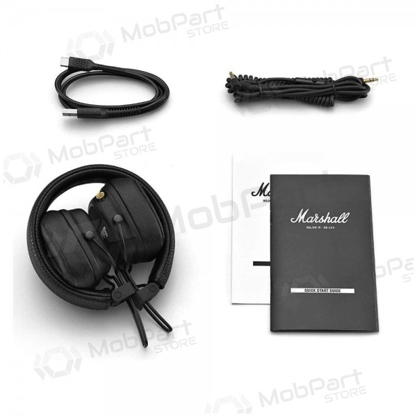 Bezvadus ausinės Marshall Major IV On-Ear Bluetooth juodos