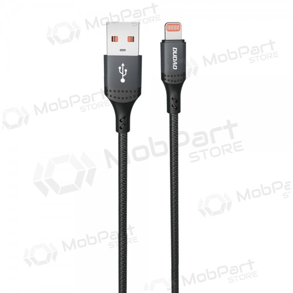 Lightning kabelis Dudao L3SL USB-A uz Lightning 1.2 m 3 A melns