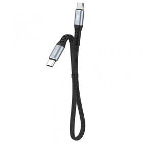 USB-C kabelis Dudao L10C USB-C uz USB-C 0.23 m 100 W melns