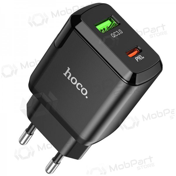 Lādētājs Hoco N5 USB Quick Charge 3.0 + PD 20W (3.1A) (melns)
