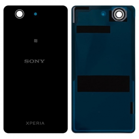 Sony Xperia Z3 Compact D5803 / D5833 aizmugurējais baterijas vāciņš (melns)