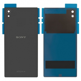 Sony Xperia Z5 E6603 / Z5 E6633 / Z5 E6653 / Z5 E6683 aizmugurējais baterijas vāciņš (pelēks) (grafīta melns)