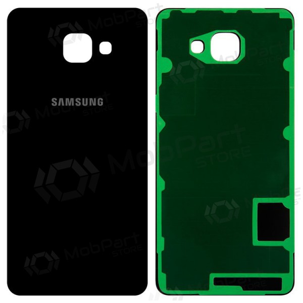 Samsung A710F Galaxy A7 (2016) aizmugurējais baterijas vāciņš (melns)